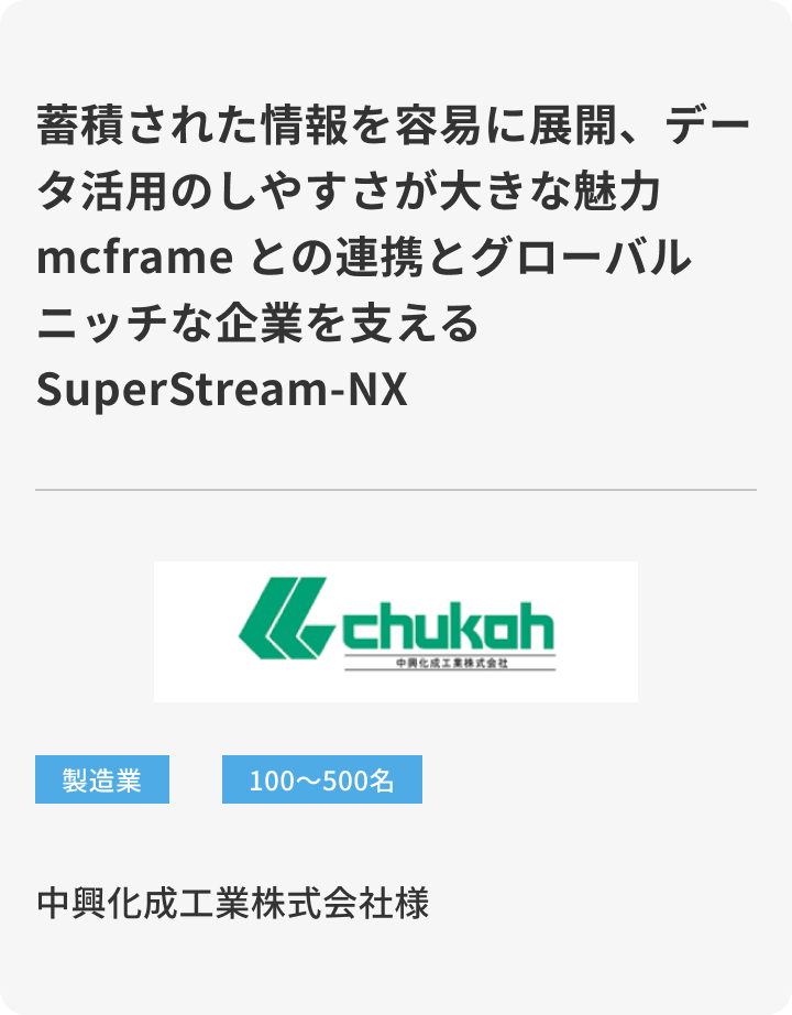 中興化成工業株式会社様